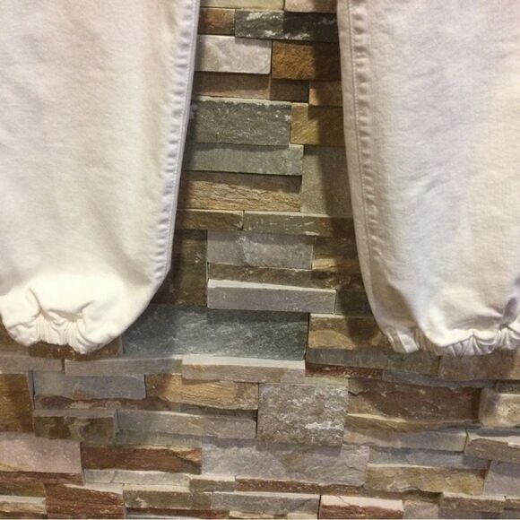 MOTHER The Wrapper Patch Springy Cotton  Blend High-Rise Straight Jeans - Picture 4 of 12